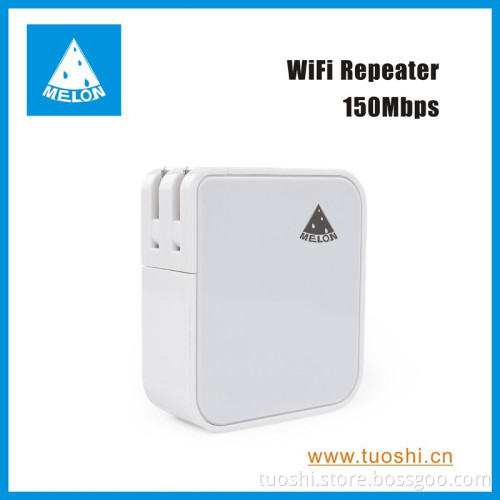Wall plug mini WiFi repeater/Wireless router, 2xRJ45 ports,150Mbps,11n wifi ,Melon WA150